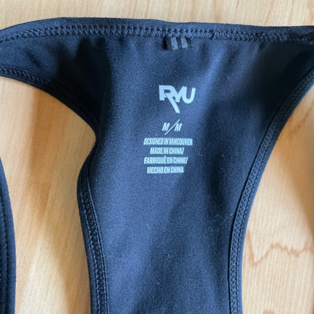 Womens Ryu Racer Tank Top Black - Picture 3 of 3
